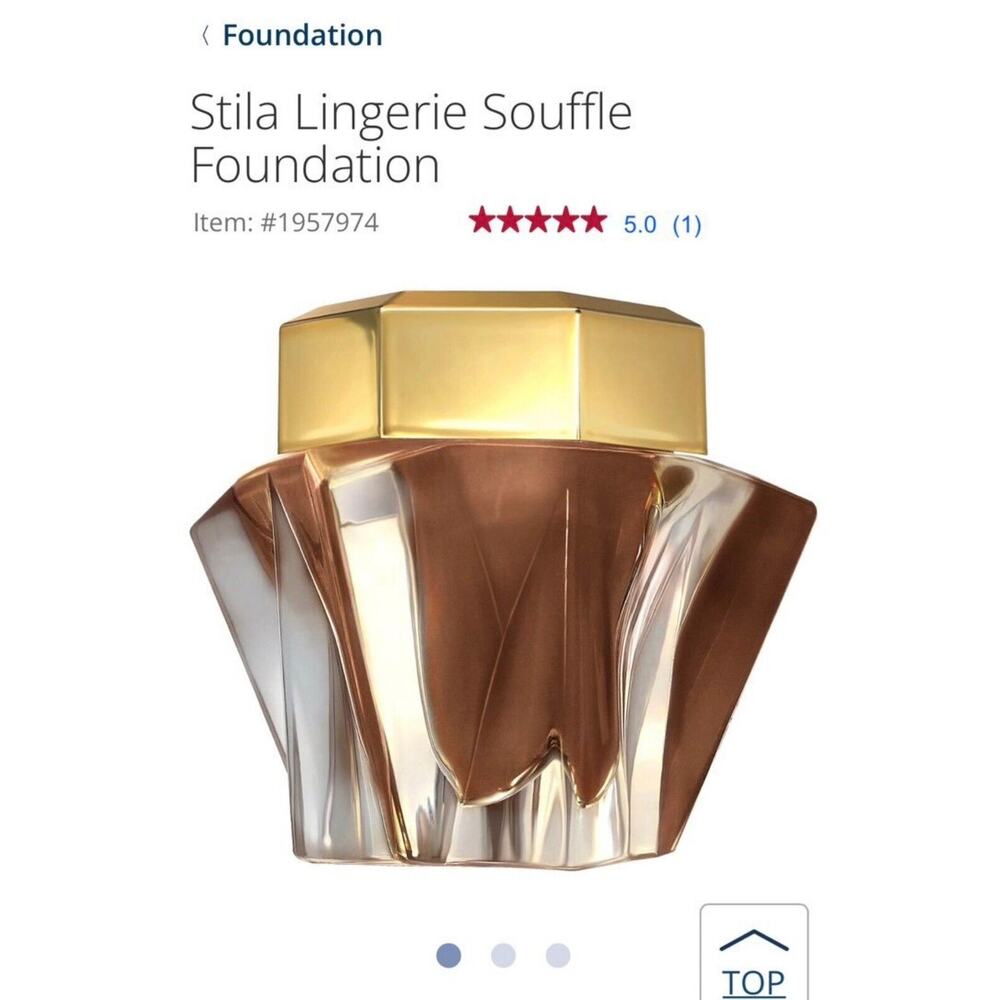 Stila Lingerie Souffle Skin Perfecting Color 1.0oz Shade 8.0 Foundation msrp $38